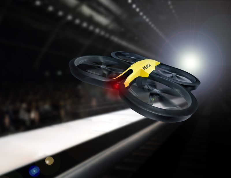 Fendi_Drone on the catwalk