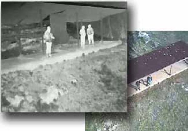 Immagine ricevuta dal sitema UAS tramite camera a infrarossi