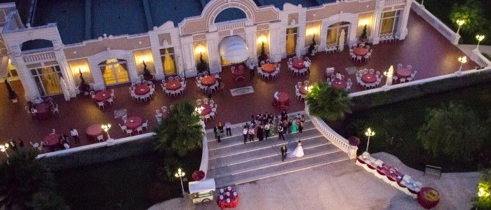 immagine di matrimonio com drone