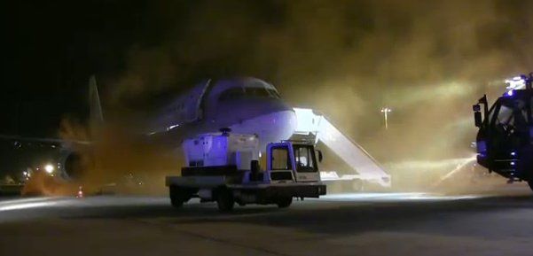 immagine di aeroporto simulazione incidente drone