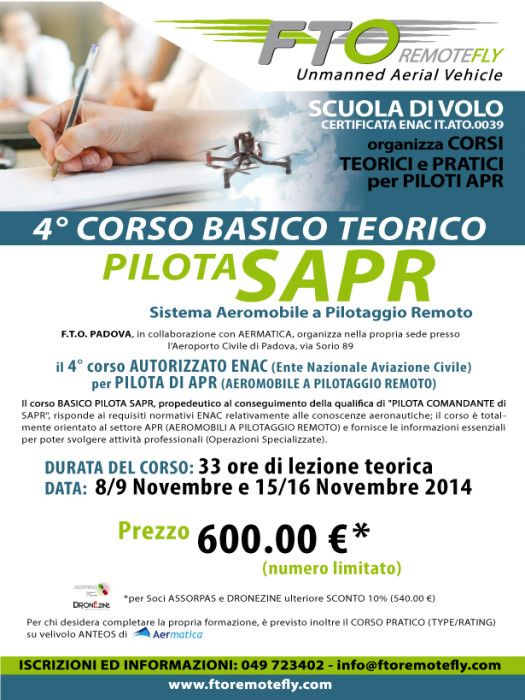 4° corso pilota RPAS