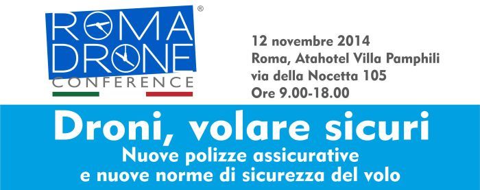 immagine di locandina droni volare sicure drone coinference