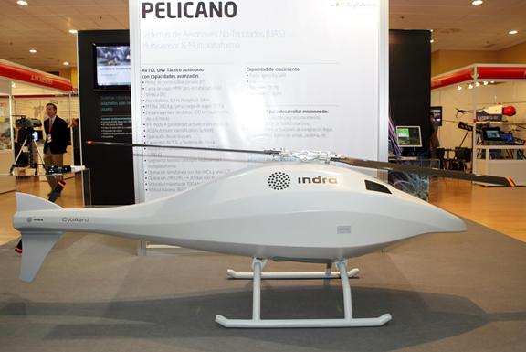 immagine di drone pelicano indra spagna