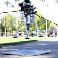 immagine di drone quadricottero a turbina