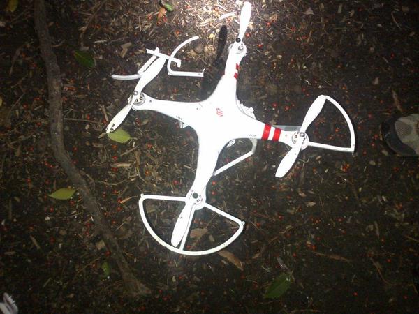 immagine di drone ritrovato giardini casa bianca