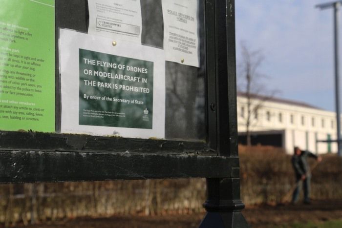 droni vietati nei parchi londinesi