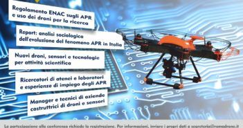 Scarica la locandina del evento Droni per la scienza