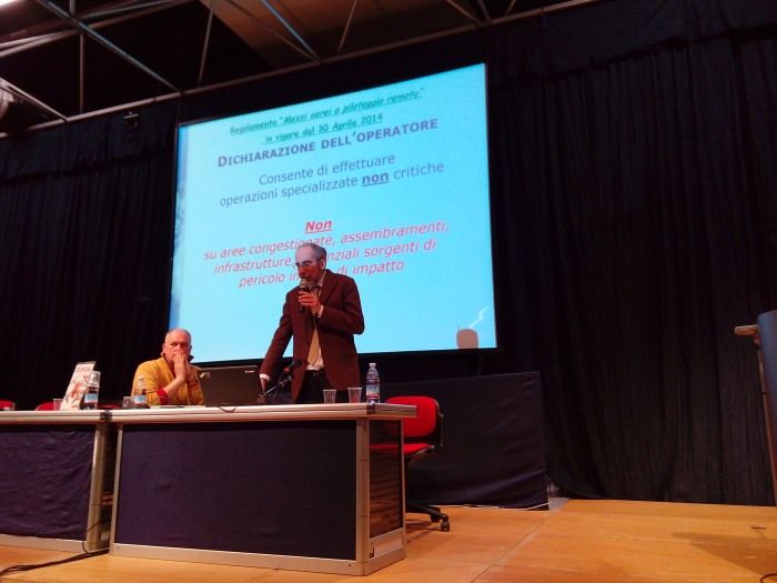 Convegno Ferrara Drone Show ENAC Ing. Delise regolamtno droni e SAPR