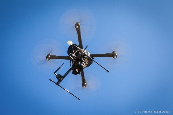drone utilizzato da polizia in belgio