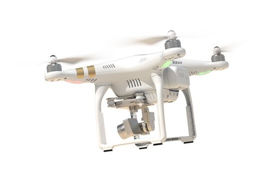 drone Phantom 3 in volo