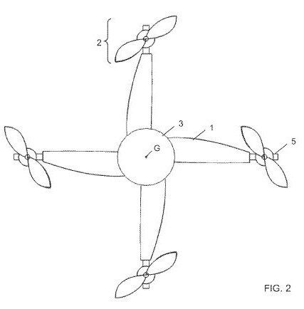 brevetto depositato drone autorotazione
