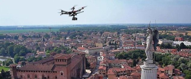 drone in volo non autorizzato
