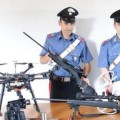 droni usati dai rapinatori per ispezioni