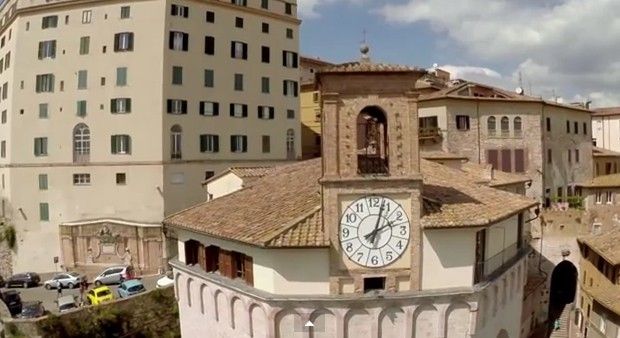 video perugia sorvolata da un drone