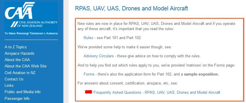 immagine di caa rules infringment