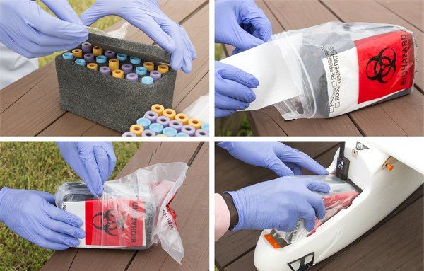 drone ad ala fissa trasporta sangue sena alterarlo