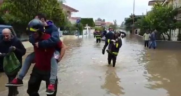 Esondazione canali Olbia