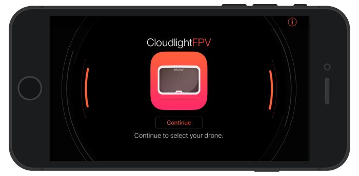 CloudLightFPV occhiali per FPV con droni Phantom e Insipre