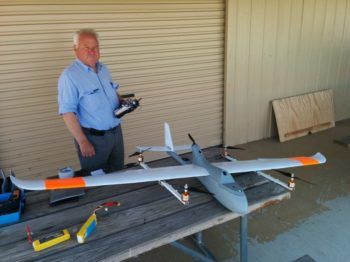 Jack Pittar il drone metà aereo e metà quadricottero