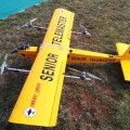 Quad plane. drone sperimentale a decollo verticale
