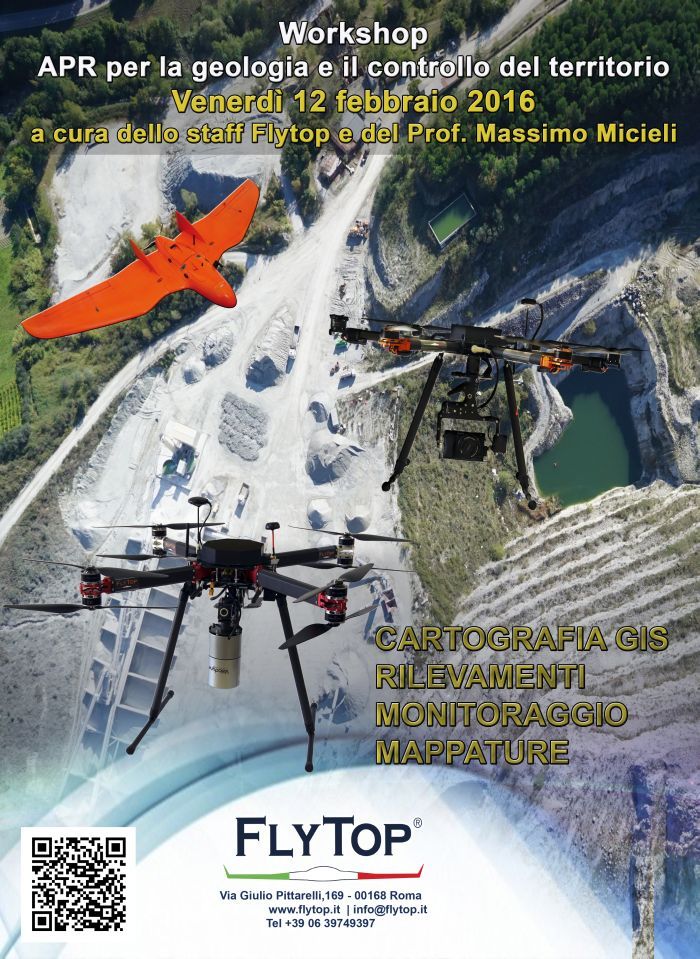 workshop droni e apr per la geologia e controllo territorio