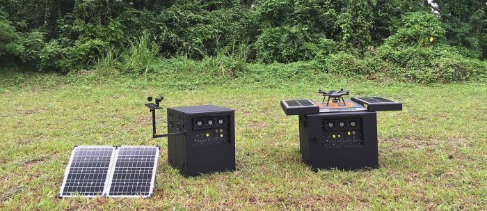 dronebox stazione di ricarica per droni con sensori esterni anche meteo