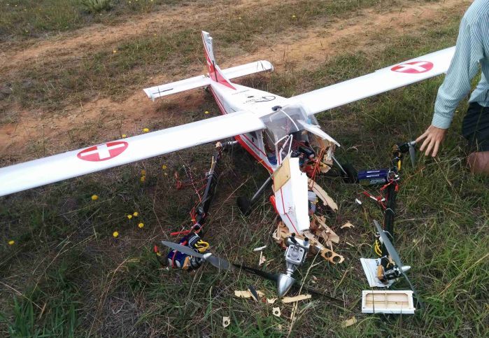 drone quadplane crash
