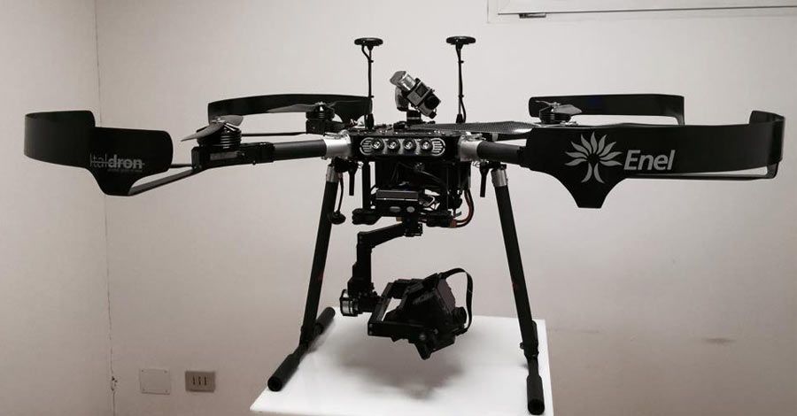 drone certificato per ENEL energia