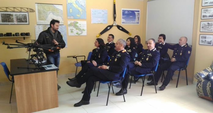 vigili urbani partecipao corso pilotaggio drone