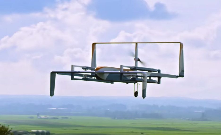 immagine di Amazon Prime Air drone dezeen 936 1