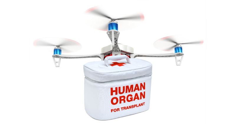in india droni consegneranno organi