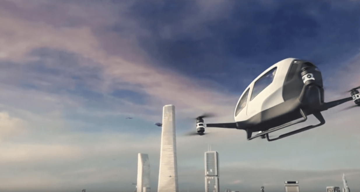 immagine di worlds first passenger drone