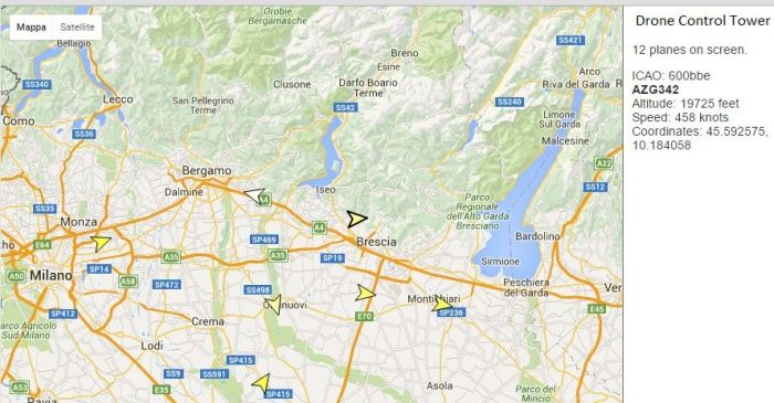 immagine di drone contro tower visualizzazione globale apr in volo 700 1