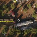 immagine di scontro treni drone riprende il giorno dopo