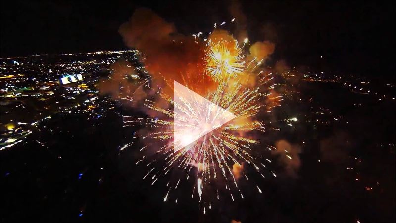 video drone fuochi artificio