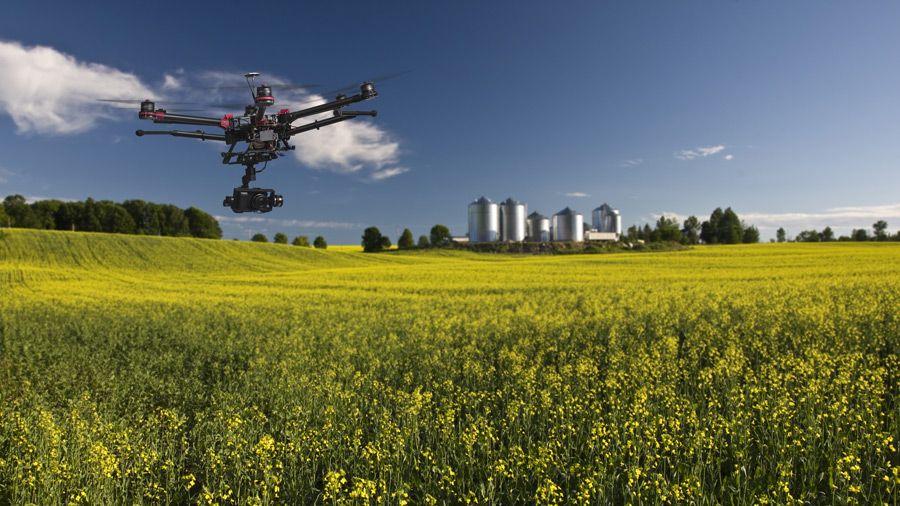 immagine di agricultural precision farming drone air