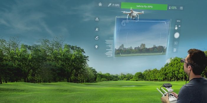 immagine di dji epson smartgass per droni