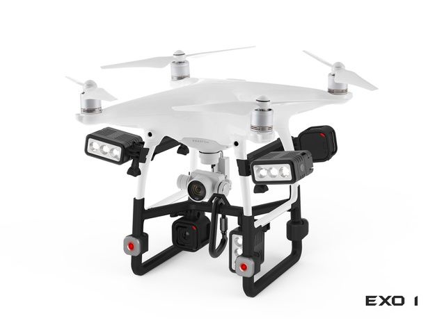 immagine di dji EXO1 esoscheletro per phantom da soccorso