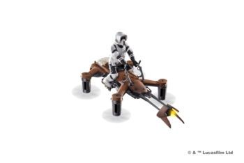 immagine di drone starwars speedbike 4k