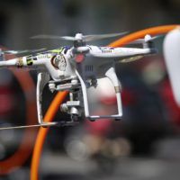 Jobson Chaves of Fort Lauderdale flies his drone through an obstacle course during International Drone Day activities at Hacklab in Boynton Beach Saturday, March 14, 2015. (Bruce R. Bennett / The Palm Beach Post)