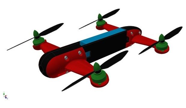 immagine di drone stampato in 3d thinginverse