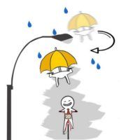 immagine di drone umbrella bottoma