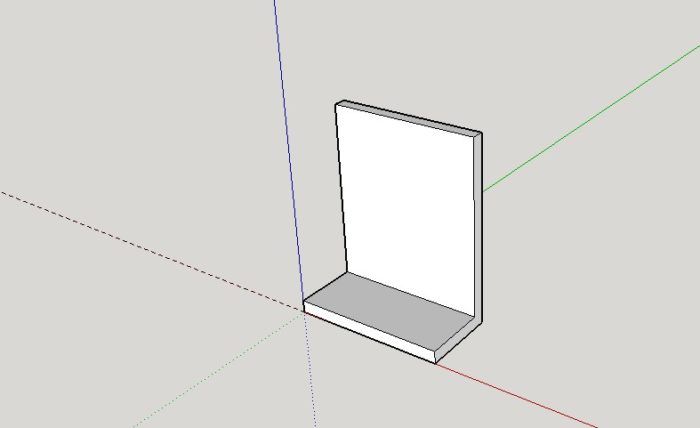 squadra-a-L-disegnata-con-sketchup