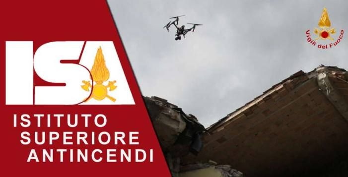 immagine di minario sui droni vigili del fuoco