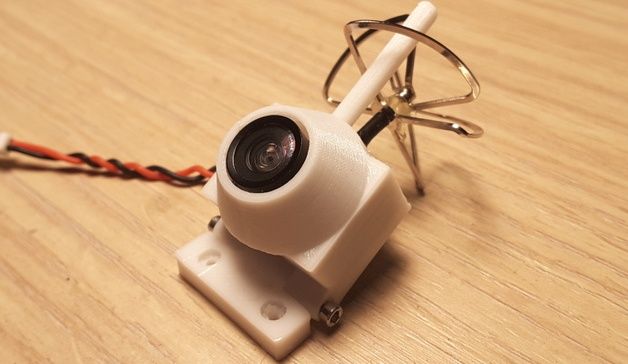 immagine di protezione camera drone fpv racing stampata in 3d