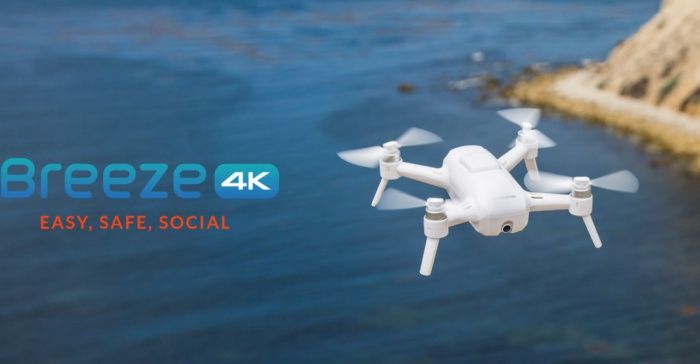 immagine di drone yuneec breeze 4k