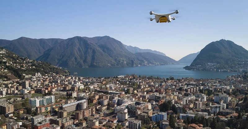 svizzera consegna via drone ospedali