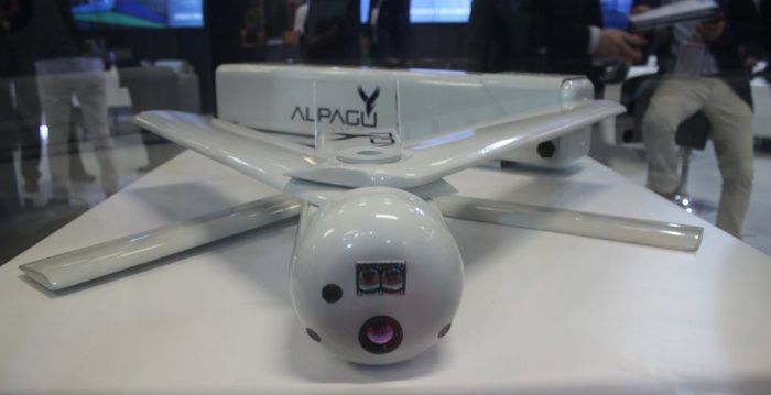 immagine di drone turco kamikaze alpagu
