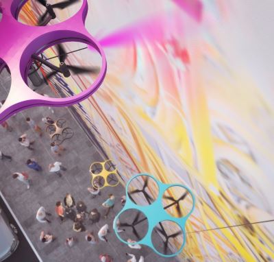 paint by drone architettura