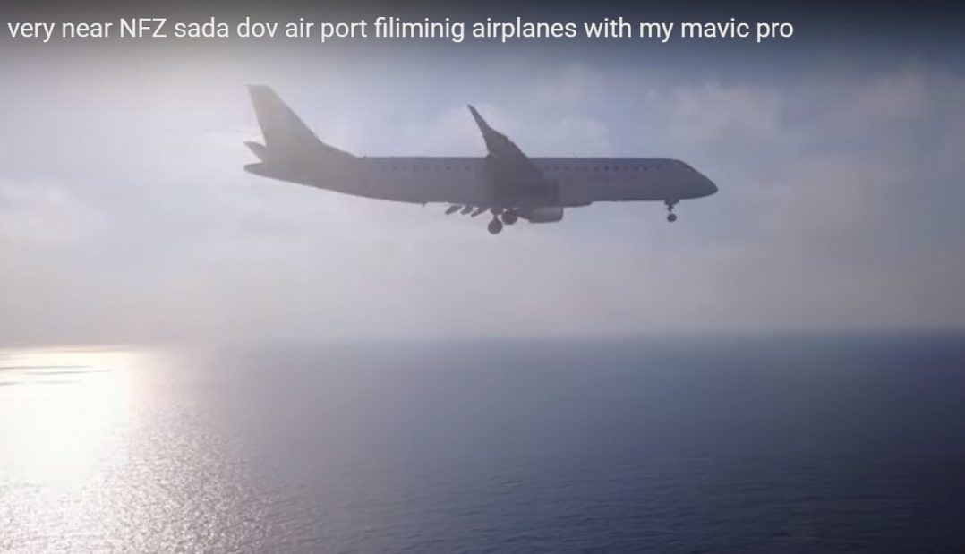immagine di drone mavic vicino aeroporto sad dov israele
